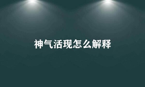 神气活现怎么解释