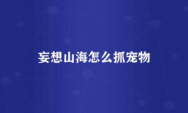 妄想山海怎么抓宠物