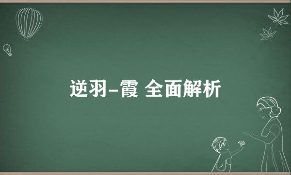 逆羽-霞 全面解析
