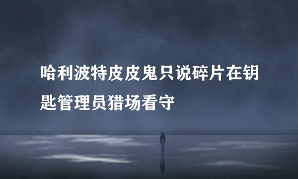 哈利波特皮皮鬼只说碎片在钥匙管理员猎场看守