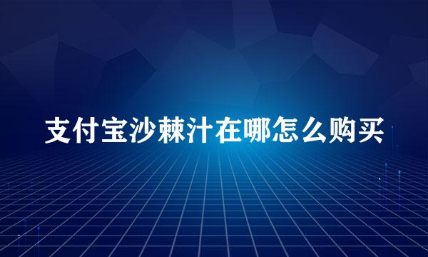 支付宝沙棘汁在哪怎么购买