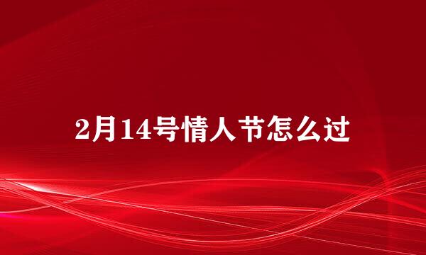 2月14号情人节怎么过