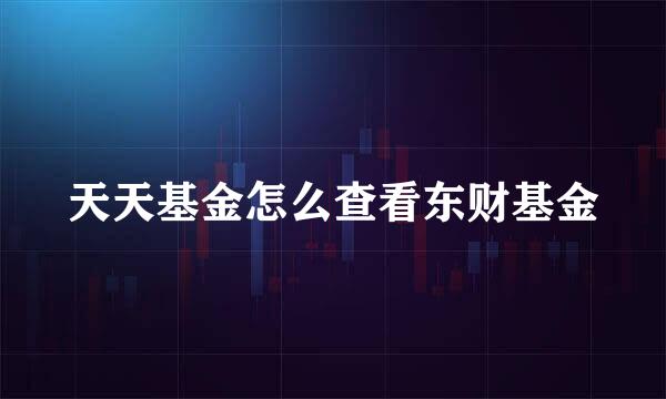 天天基金怎么查看东财基金
