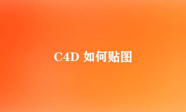 C4D 如何贴图