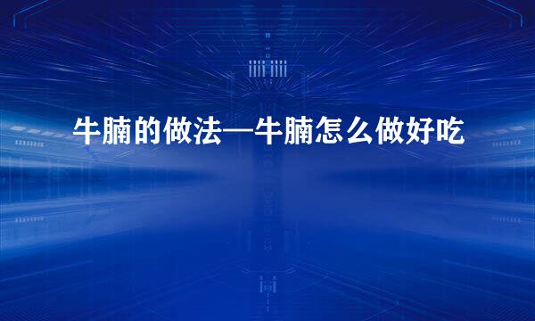 牛腩的做法—牛腩怎么做好吃