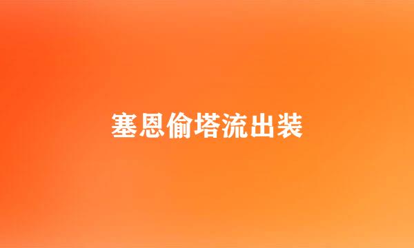 塞恩偷塔流出装