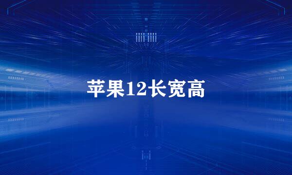 苹果12长宽高