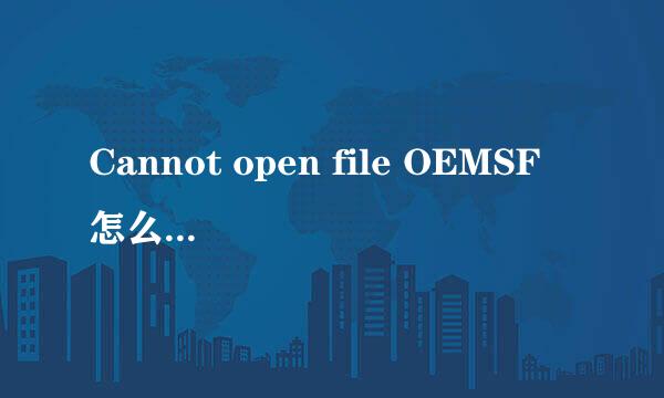 Cannot open file OEMSF 怎么办（图文教程）