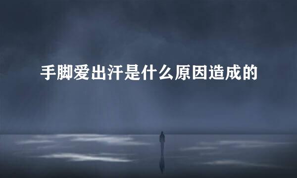 手脚爱出汗是什么原因造成的