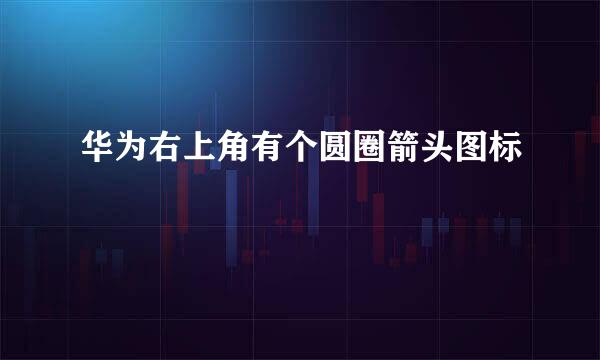 华为右上角有个圆圈箭头图标