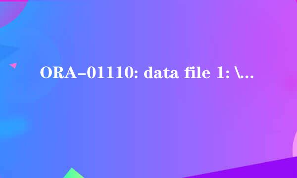 ORA-01110: data file 1: \'/u01/app/……’