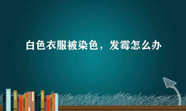 白色衣服被染色，发霉怎么办
