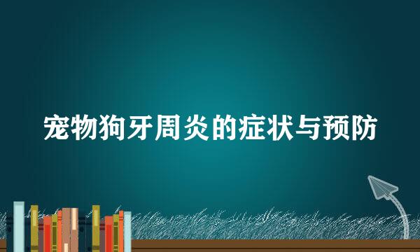 宠物狗牙周炎的症状与预防