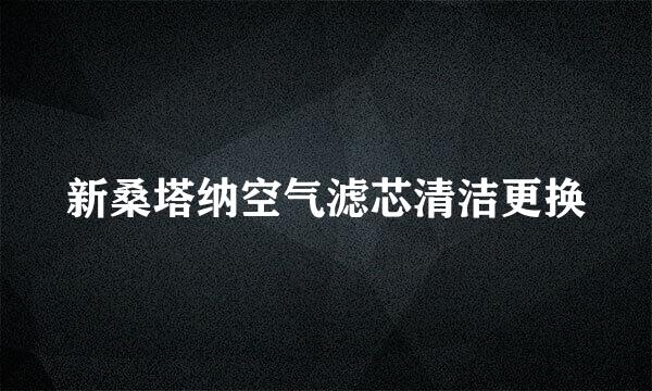 新桑塔纳空气滤芯清洁更换
