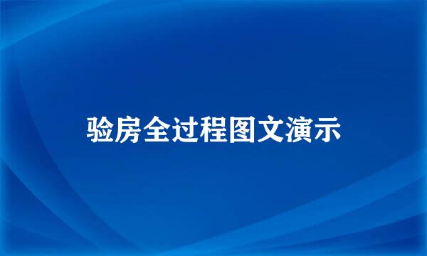 验房全过程图文演示