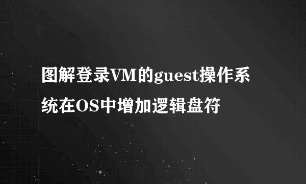 图解登录VM的guest操作系统在OS中增加逻辑盘符
