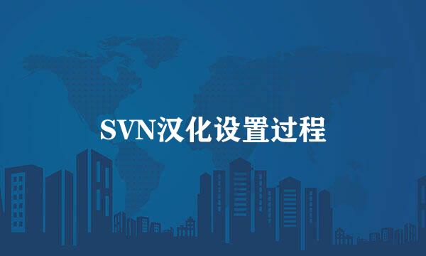 SVN汉化设置过程
