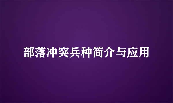 部落冲突兵种简介与应用