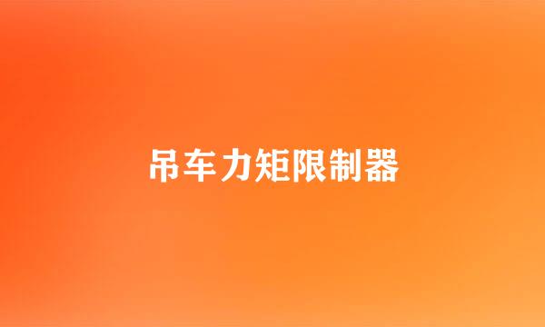 吊车力矩限制器