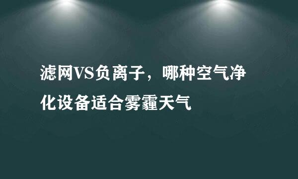 滤网VS负离子，哪种空气净化设备适合雾霾天气