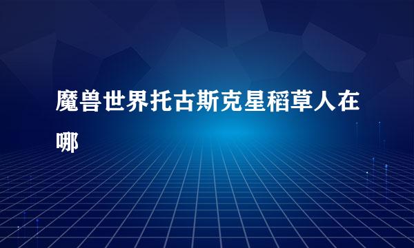 魔兽世界托古斯克星稻草人在哪