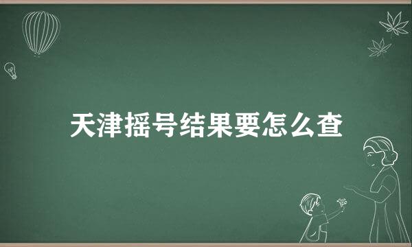 天津摇号结果要怎么查