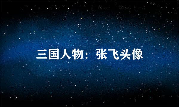 三国人物：张飞头像