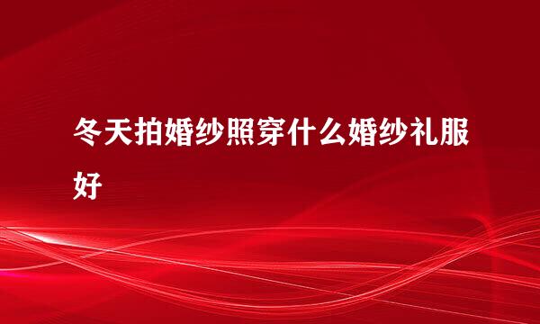 冬天拍婚纱照穿什么婚纱礼服好