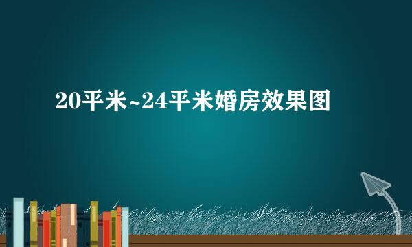20平米~24平米婚房效果图