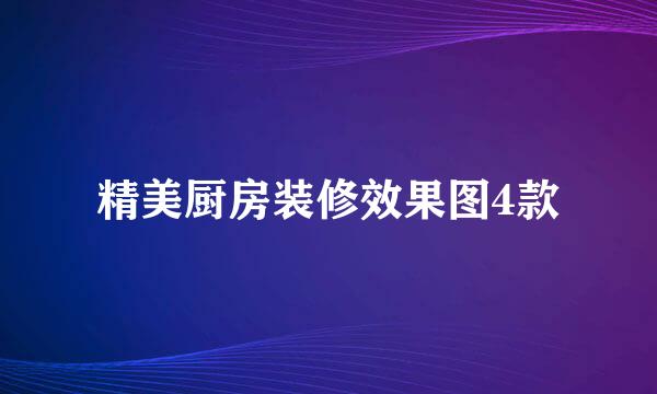 精美厨房装修效果图4款