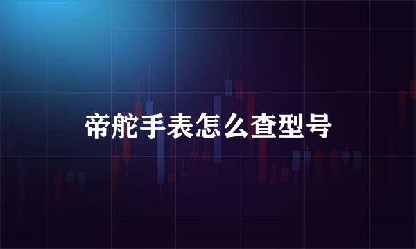 帝舵手表怎么查型号
