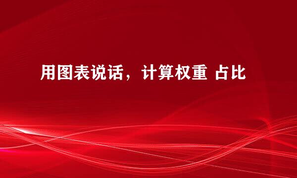 用图表说话，计算权重 占比