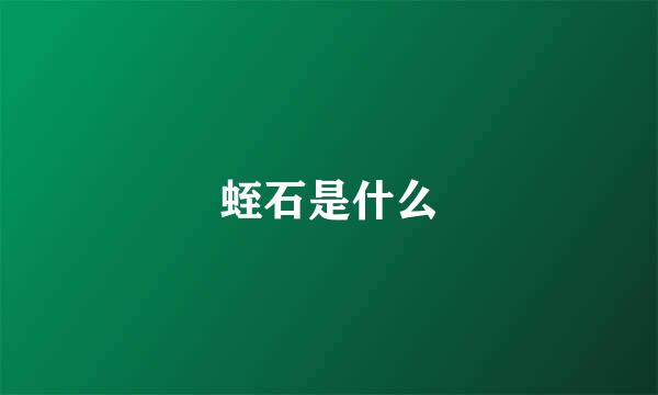 蛭石是什么