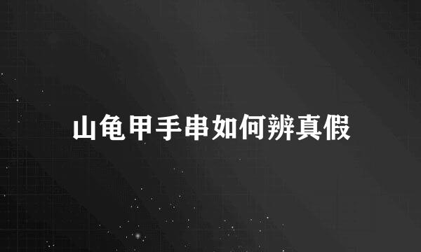 山龟甲手串如何辨真假
