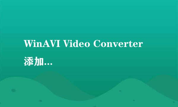 WinAVI Video Converter 添加srt字幕 内嵌srt