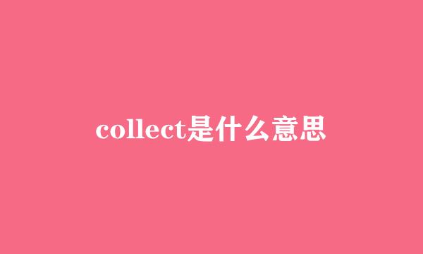 collect是什么意思