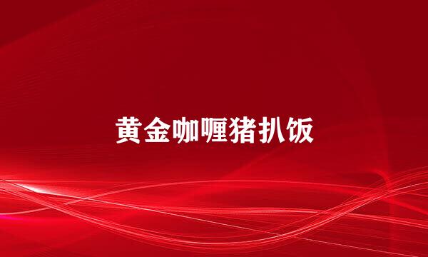 黄金咖喱猪扒饭