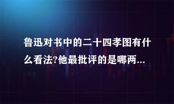 鲁迅对书中的二十四孝图有什么看法?他最批评的是哪两孝?为什么批评他们?间接批评