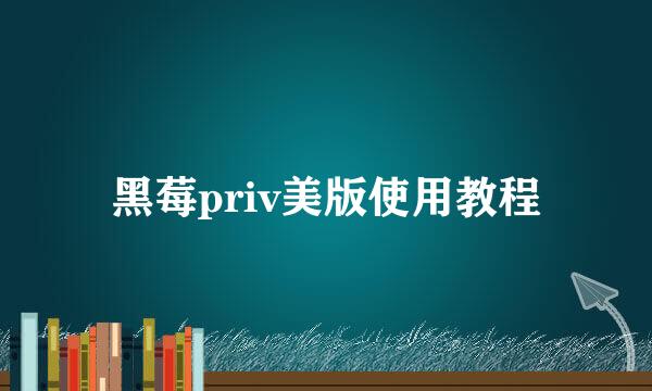 黑莓priv美版使用教程