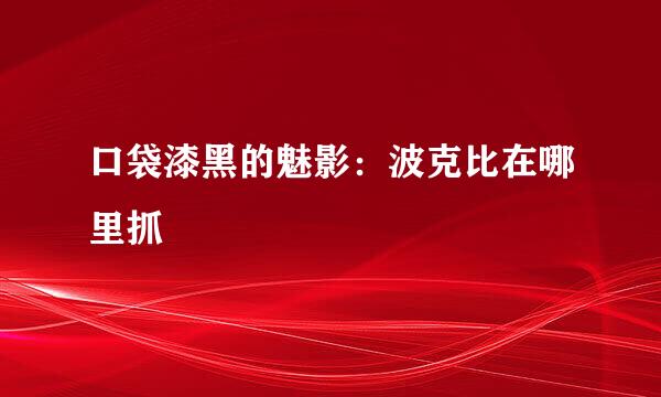 口袋漆黑的魅影：波克比在哪里抓