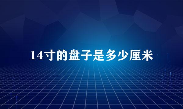 14寸的盘子是多少厘米