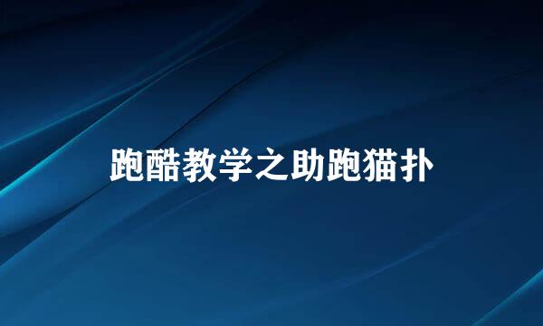 跑酷教学之助跑猫扑