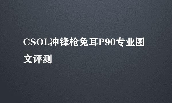 CSOL冲锋枪兔耳P90专业图文评测