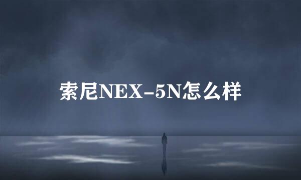 索尼NEX-5N怎么样