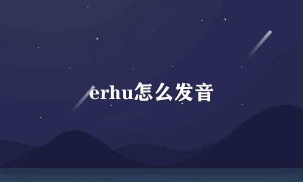 erhu怎么发音