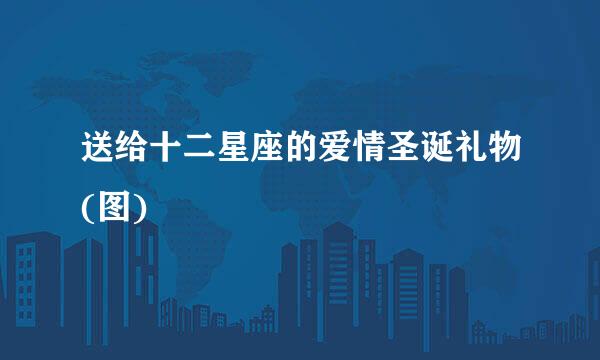 送给十二星座的爱情圣诞礼物(图)