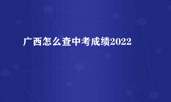 广西怎么查中考成绩2022