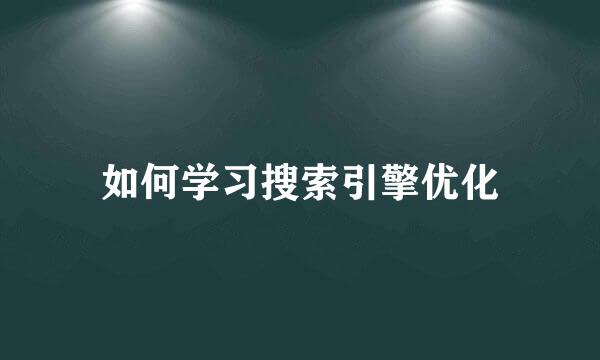 如何学习搜索引擎优化