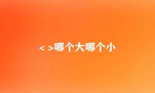 < >哪个大哪个小